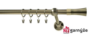 Kovové garnýže jednořadé 19mm - ROMA Fiona mosazné