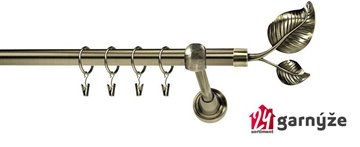 Kovové garnýže jednořadé 19mm - ROMA Sorento mosazné