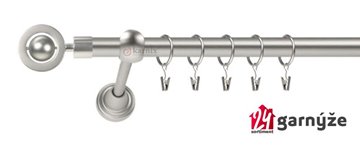 Kovové garnýže jednořadé 19mm - ROMA Alpi chromované