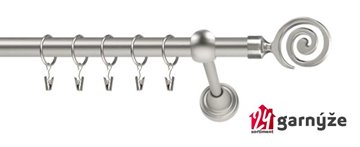 Kovové garnýže jednořadé 19mm - ROMA Cento chromované