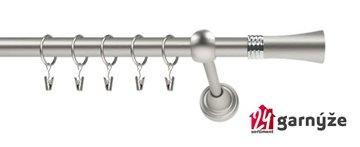 Kovové garnýže jednořadé 19mm - ROMA Fiona chromované