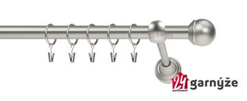 Kovové garnýže jednořadé 19mm - ROMA Koule chromované