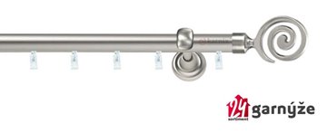 Kovové garnýže jednořadé 19mm - ASPEN CENTO chromované