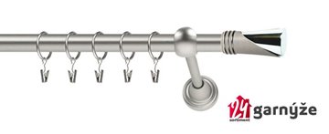 Kovové garnýže jednořadé 19mm - ROMA Loca chromované