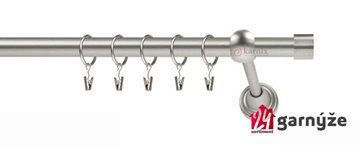 Kovové garnýže jednořadé 19mm - ROMA Luna chromované