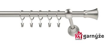 Kovové garnýže jednořadé 19mm - ROMA Monaco chromované