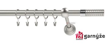 Kovové garnýže jednořadé 19mm - ROMA Optima chromované