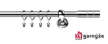 Kovové garnýže jednořadé 19mm - ROMA Cylinder nerezové