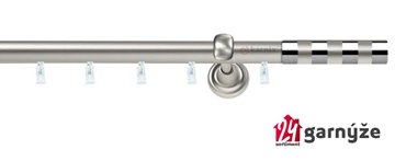 Kovové garnýže jednořadé 19mm - ASPEN ETIUDA chromované