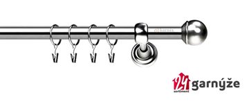 Kovové garnýže jednořadé 19mm - ROMA Koule nerezové