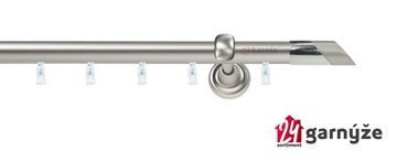 Kovové garnýže jednořadé 19mm - ASPEN FALKO chromované